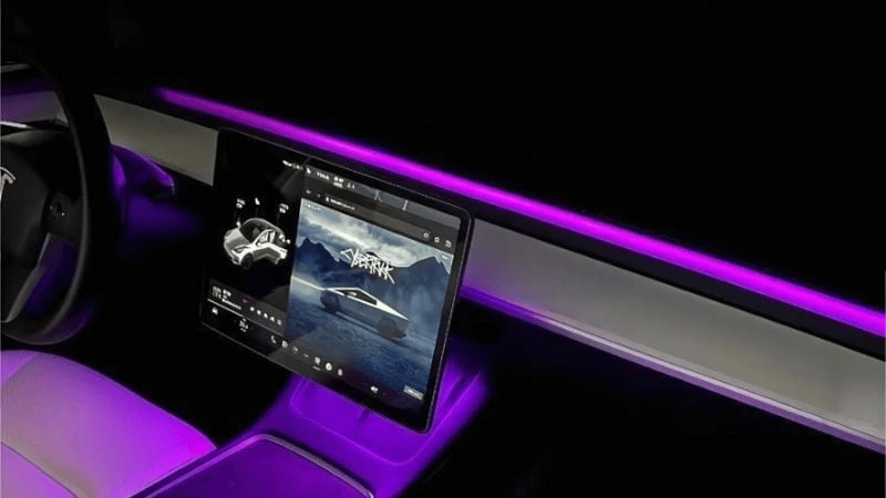 Fra standard til stilig: Oppgrader dashbordet med LED-lys i din Tesla