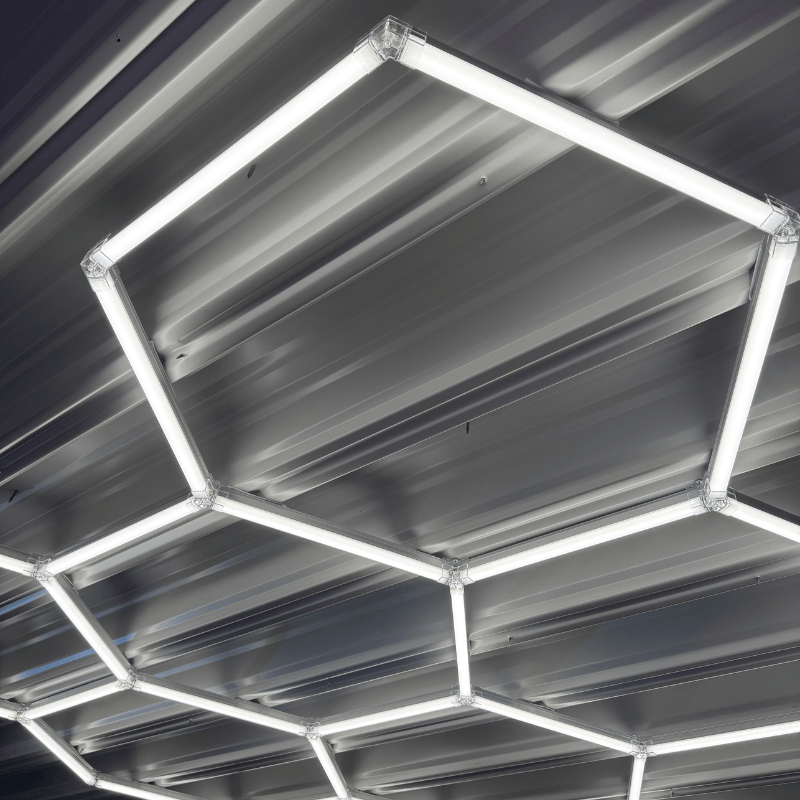 autohobby-as Hexagon lys med ramme - Proff modell (620W) komplett sett