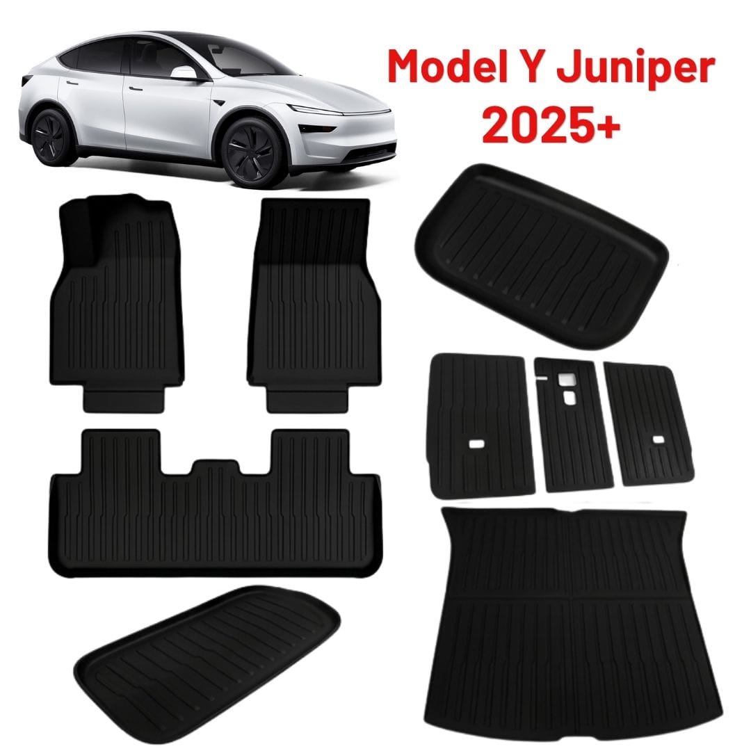 Autohobby Biltilbehør > Interiør > Gulvmatter Gulvmatte sett 9 deler - Tesla Model Y Juniper