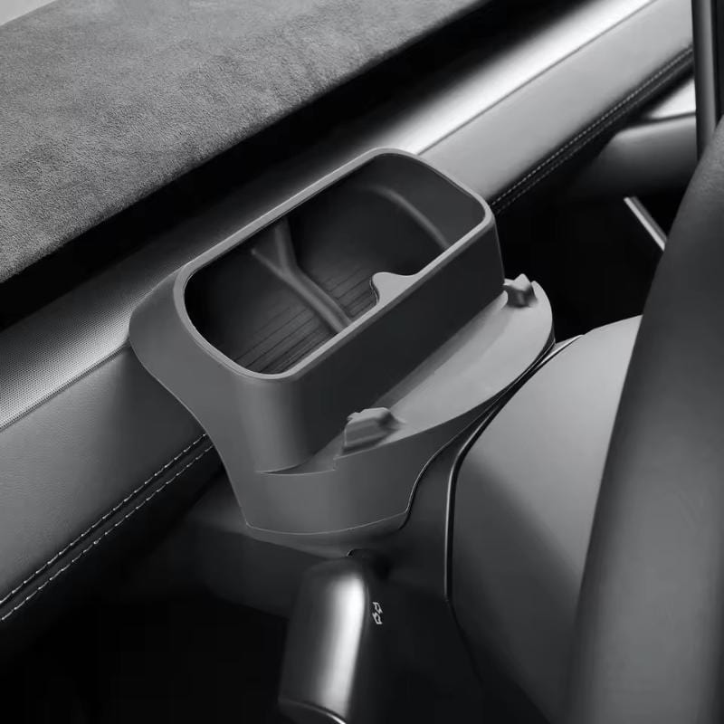 Autohobby Brilleoppbevaring og mobilholder på rattstamme - Model Y & 3
