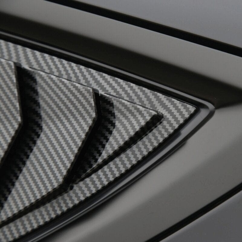 Autohobby Karbonfiber gloss Sidevinduer Lameller - Model Y
