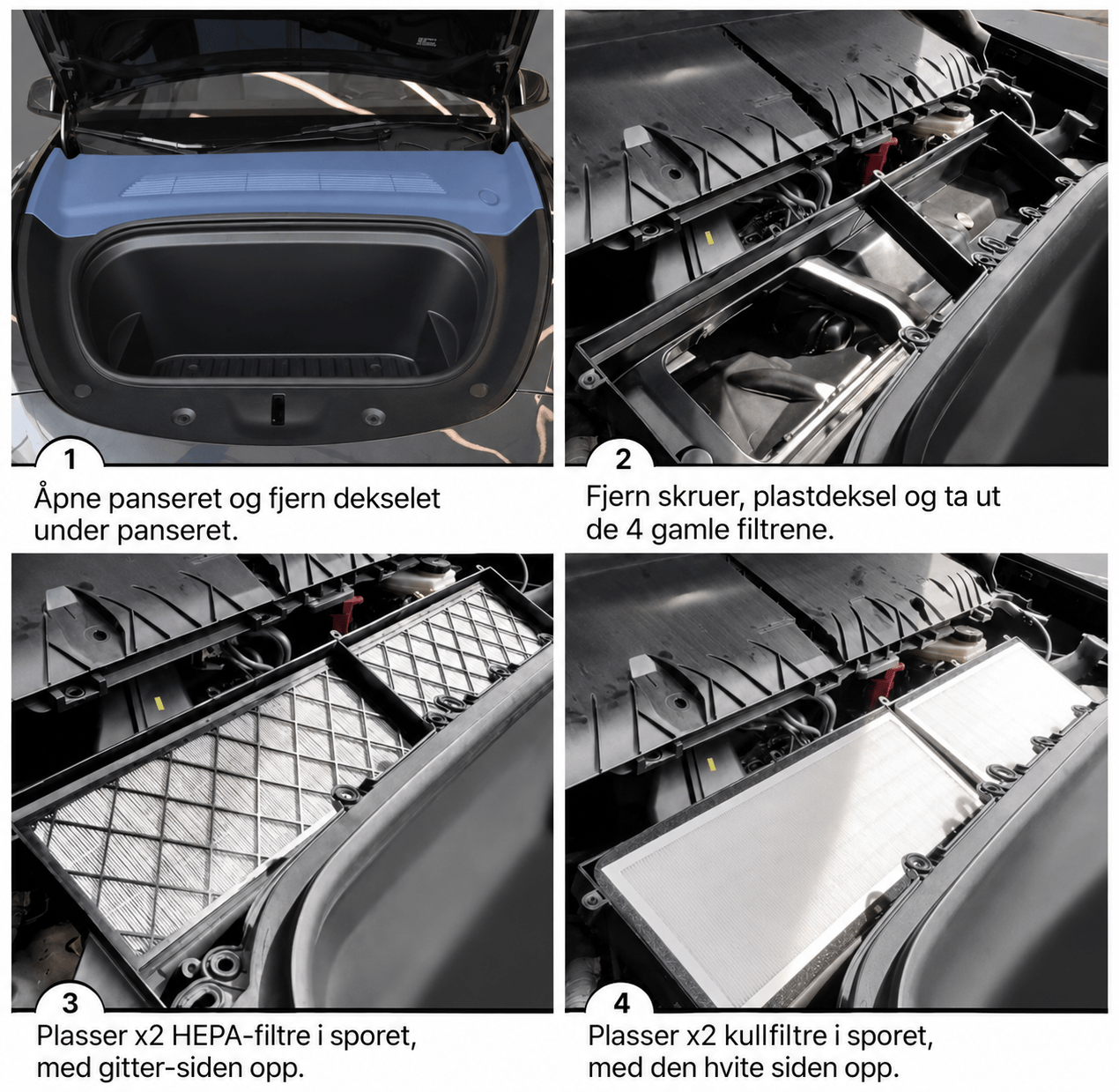 Autohobby Luftinntak HEPA-filter - Tesla Model Y