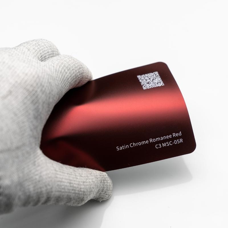 Autohobby Satin Chrome Romanee Red folie