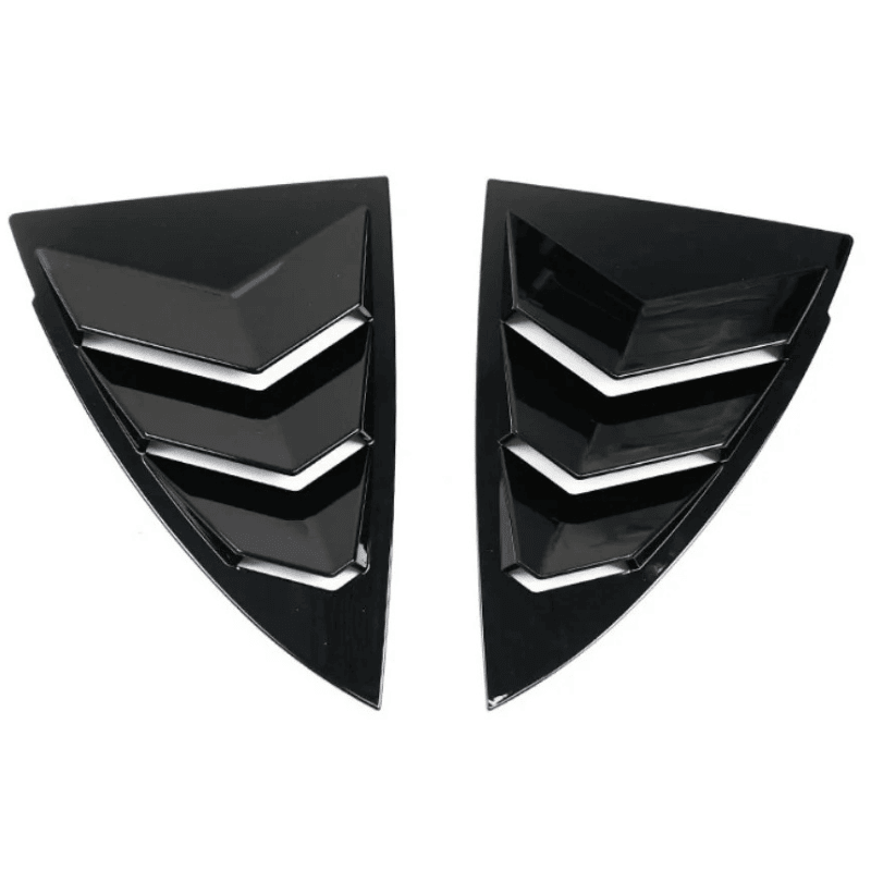 Autohobby Sort matt Sidevinduer Lameller - Model 3 (2017-2023)