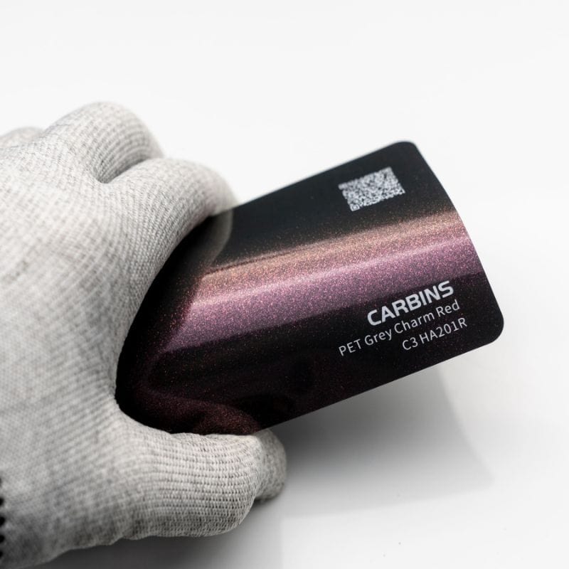 Carbins Grey Charm Red Folie
