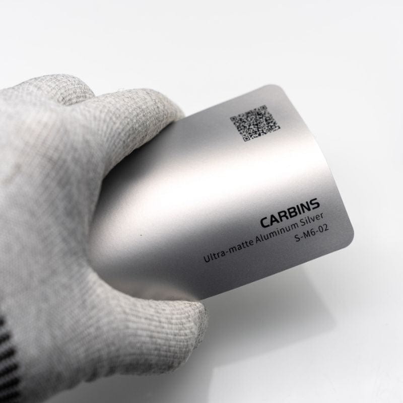Carbins Ultra-Matte Aluminium Silver Folie