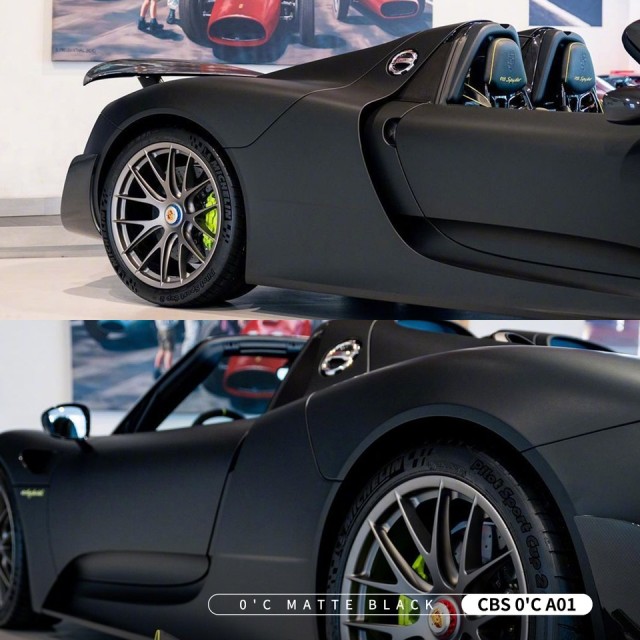 0'C Matte Black Folie