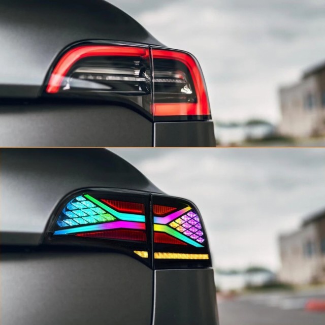 X-TREME baklykter RGB - Model Y : 3 