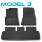 3D Allværsmatter. høy kant. (Foran & bak) - Tesla Model 3 thumbnail