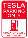 Tesla parking only skilt thumbnail