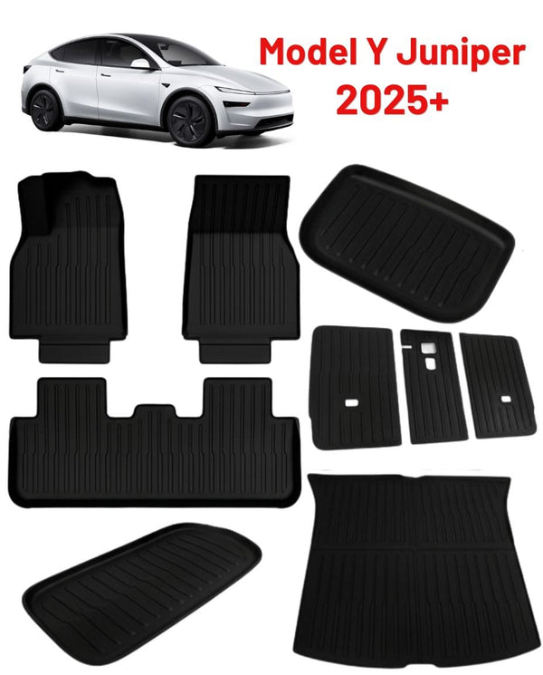 Gulvmatte sett 9 deler - Tesla Model Y Juniper