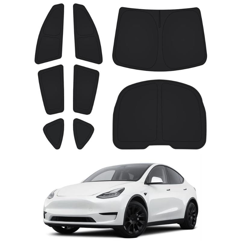 Autohobby Model Y 2021-2024 - 8 deler Solskjerming sett 8 deler - Model Y & 3 (flere varianter)