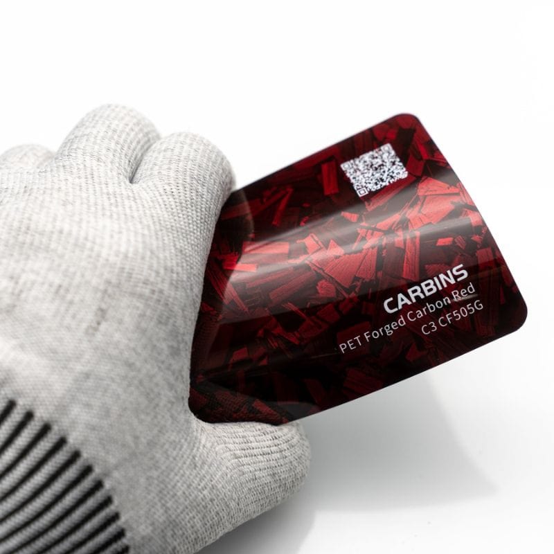 Carbins Forged Carbon Red Forged Carbon Folie - Flere fargevalg