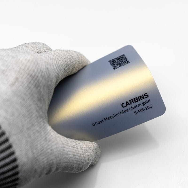 Carbins Ghost Metallic Blue Charm Gold Folie