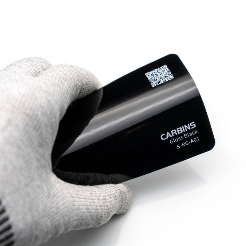 Carbins Gloss Black Folie - Velg lengde