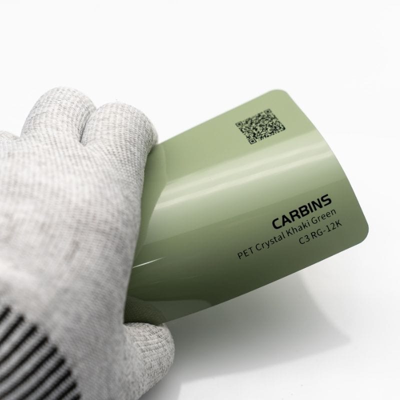 Carbins Gloss Crystal Khaki Green Folie