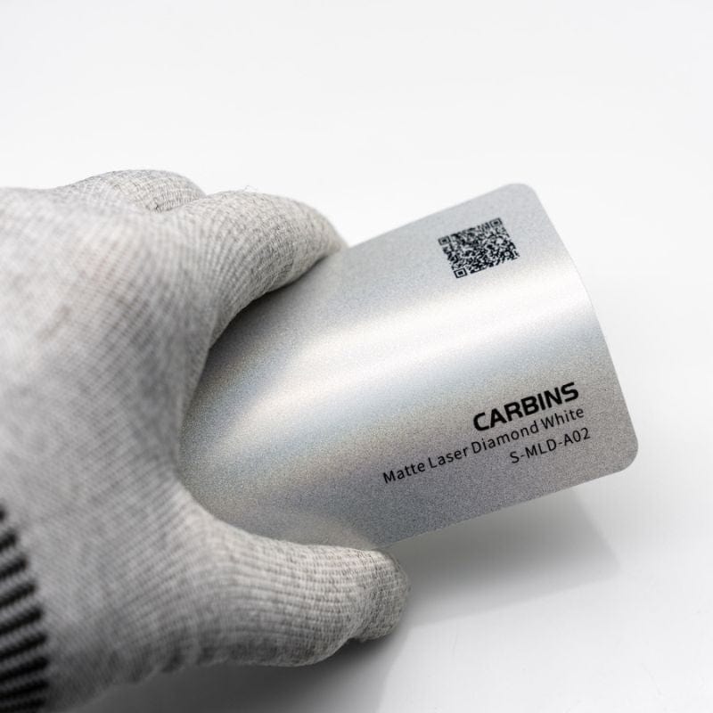 Carbins Matte Laser Diamond White Folie
