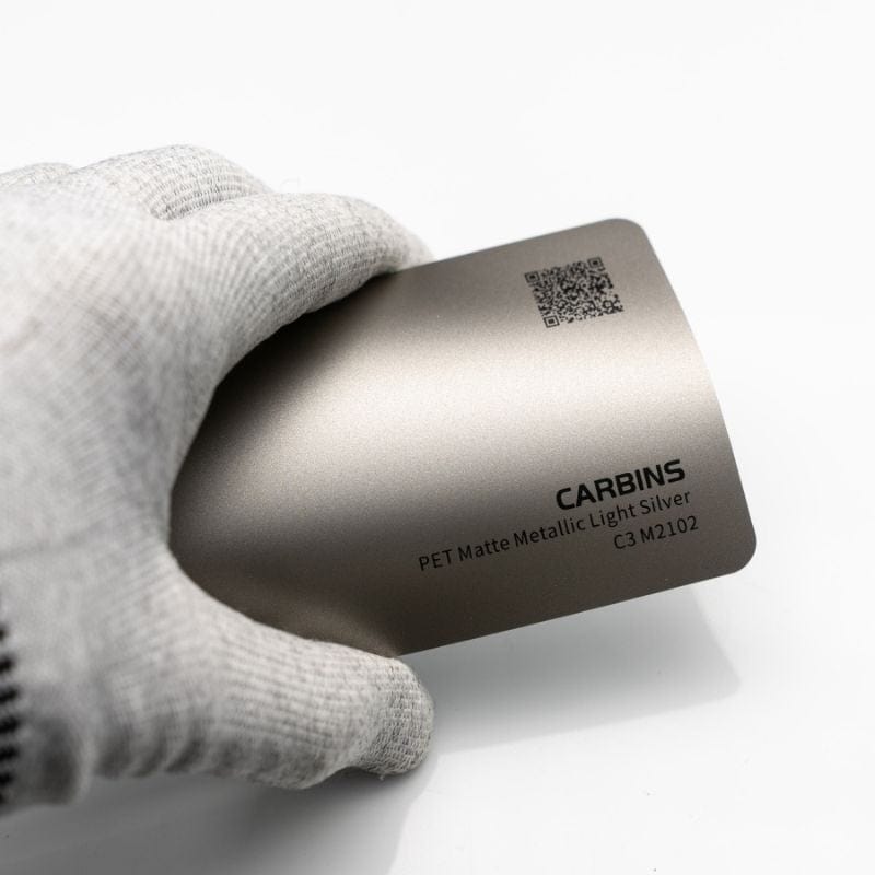 Carbins Matte Metallic Light Silver Folie