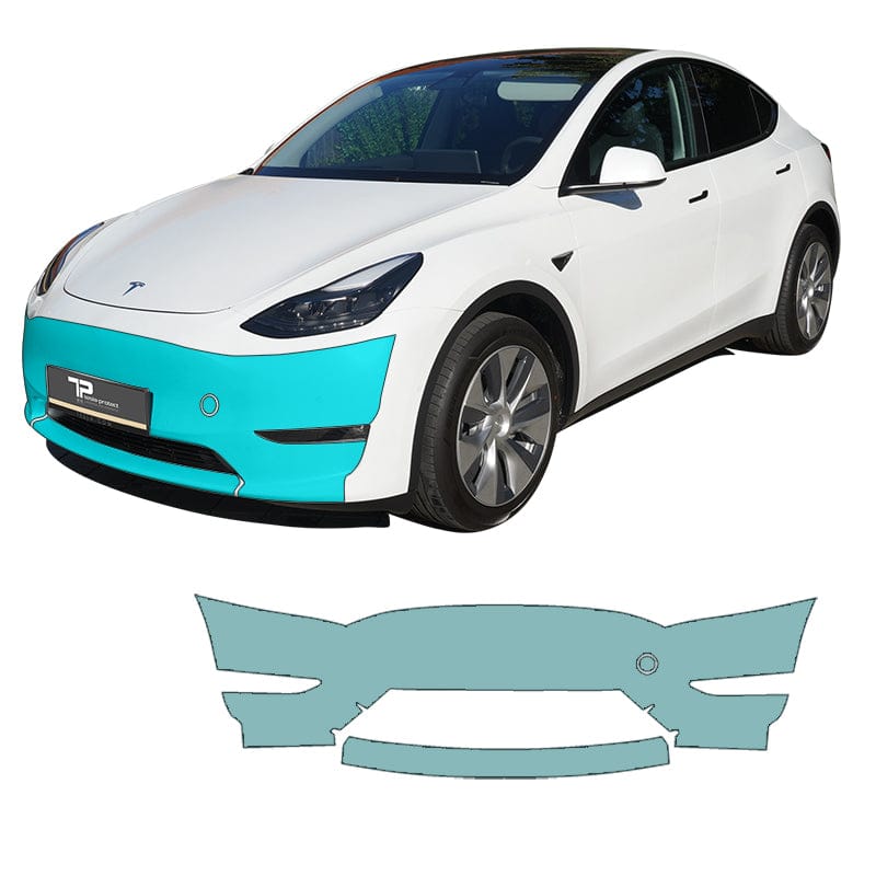 Tesla-Protect Biltilbehør > Interiørfolie PPF støtfanger middels dekning - Tesla Model Y 2020-2024